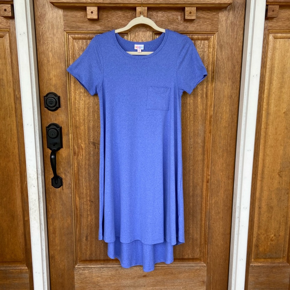LuLaRoe | Purple Short Sleeve Dress, size XS